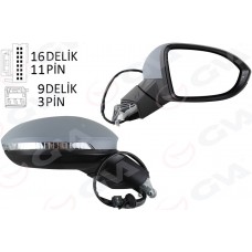 AYNA SAĞ ELEKTRİKLİ+ISITMALI+SİNYALLİ+ASTARLI+HAFIZALI KÖR NOKTALI VW GOLF 2020+