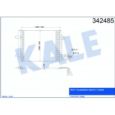 KLİMA RADYATÖRÜ 550X443X16 CADDY 04-08 TOURAN 03-08