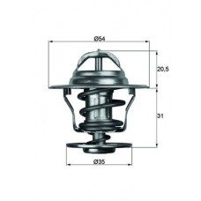 TERMOSTAT 87C 1,6 1,8 1,9 GOLF1 GOLF2 GOLF3 CLASSIC 1,9TDI GOLF4 BORA PASSAT