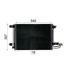 KLİMA RADYATÖR 550X390X16 GOLF5 GOLF6 JETTA