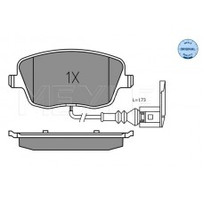 FREN BALATA ÖN FİŞLİ 15JANT 288MM DİSKLER İÇİN ROOMSTER 06-10