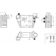İNTERKOL RADYATÖR 1,8T 1,9TDİ GOLF4 BORA A3 LEON TOLEDO OCTAVİA