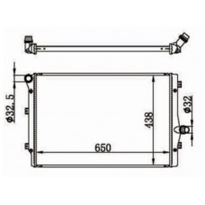 RADYATÖR BRAZİNG 650X438X26 1,6TDİ CAY 2,0TDİ BKP PASSAT CADDY GOLF JETTA A3 OCT