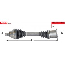 AKS KOMPLE SOL OTOMATİK 2,0TDİ BKP PASSAT 06-15 1,9TDİ BLS CADDY 04-08