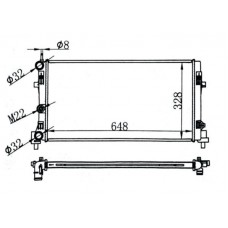 RADYATÖR 648X328X32 1,2TDİ 1,4 16V POLO 10-18