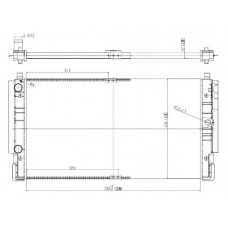 RADYATÖR 720X415 1,9TDİ 2,4 2,5TDİ T4 CARAVELLE/YUNUS BURUN 1996-2003