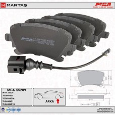 FREN BALATA ARKA FİŞLİ T5 2003-2010 T6 2011-2015 T7 2016-2019