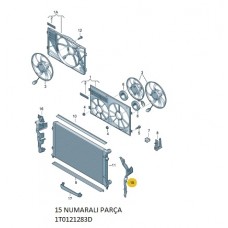 RADYATÖR HAVA KILAVUZ SOL CADDY 2011-2015 TOURAN 2011-2015