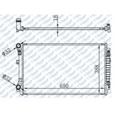 RADYATÖR BRAZİNG  650X388X18 1,0TSİ 1,2TSİ 1,4TSİ GOLF7 PASSAT A3 OCTAVİA SUPERB
