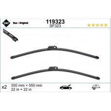 SİLGİ 2Lİ TAKIM 55CM-55CM AEROTWİN MUZ TİP A6 02-05 A4 04-08 EXEO 09-14
