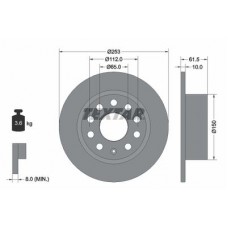 FREN DİSKİ ARKA TAKIM 253X10 5/112 OCTAVİA 2018-2021