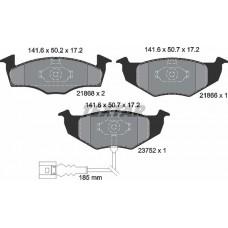 FREN BALATA ÖN FİŞLİ 239MM DİSKLER İÇİN POLO 02-10 FABİA 00-08