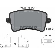 FREN BALATA ARKA FİŞSİZ A4 08-15 A5 08-17 Q5 09-12