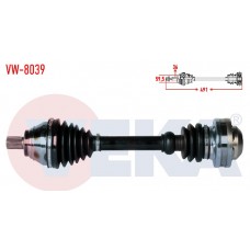 AKS KOMPLE SOL DÜZ VİTES 2,0TDİ BKP CFFA PASSAT 06-15 CC 12-17 PASSATCC 09-12